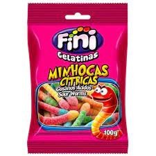 BALA FINI MINHOCAS CITRICA 90G 