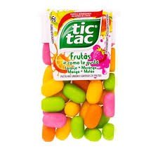 PASTILHA TIC TAC SALADA DE FRUTA  CAIXA 14 UNIDADE