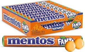 MENTOS FANTA LARANJA 35G CX 16X1