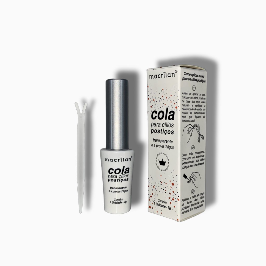 Cola de cílios Transparente- Macrilan