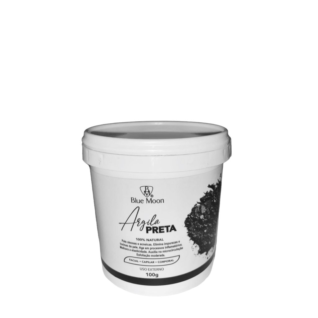 Argila facial e capilar preta - Blue Moon