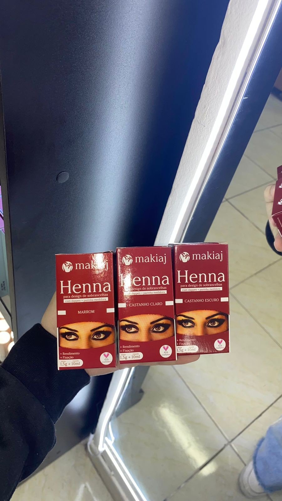Box com 6 Hennas Makiaj 