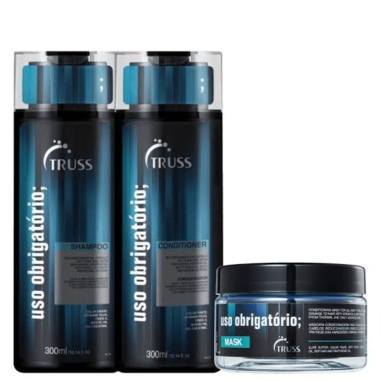 Kit Shampoo, condicionador e máscara Uso obrigatório Truss