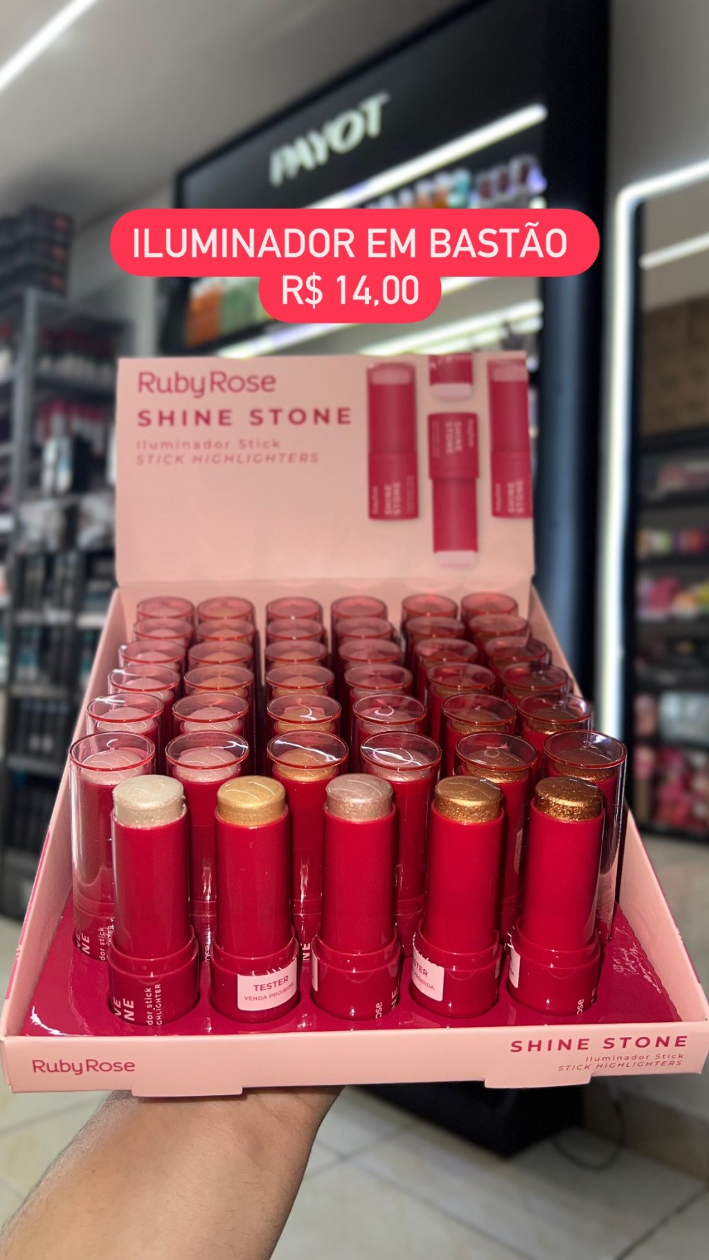 Iluminador em bastão Ruby Rose 