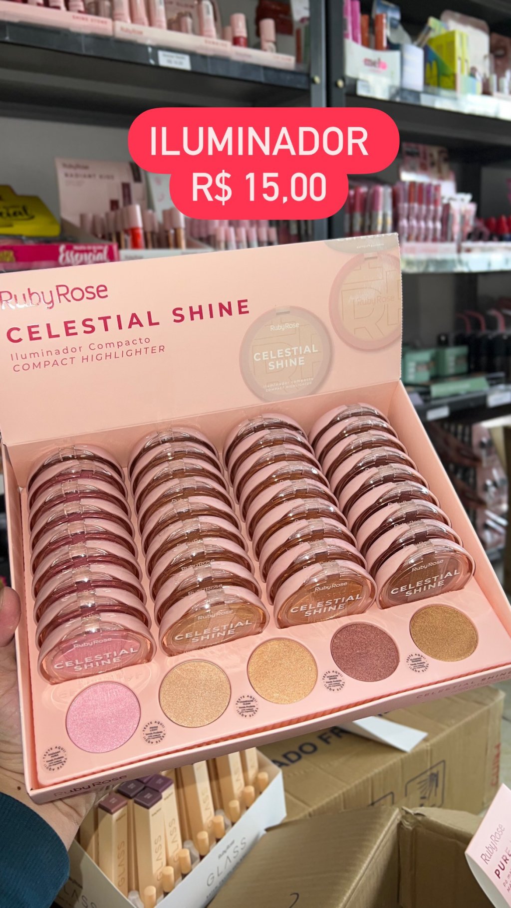 Iluminador compacto Shine 