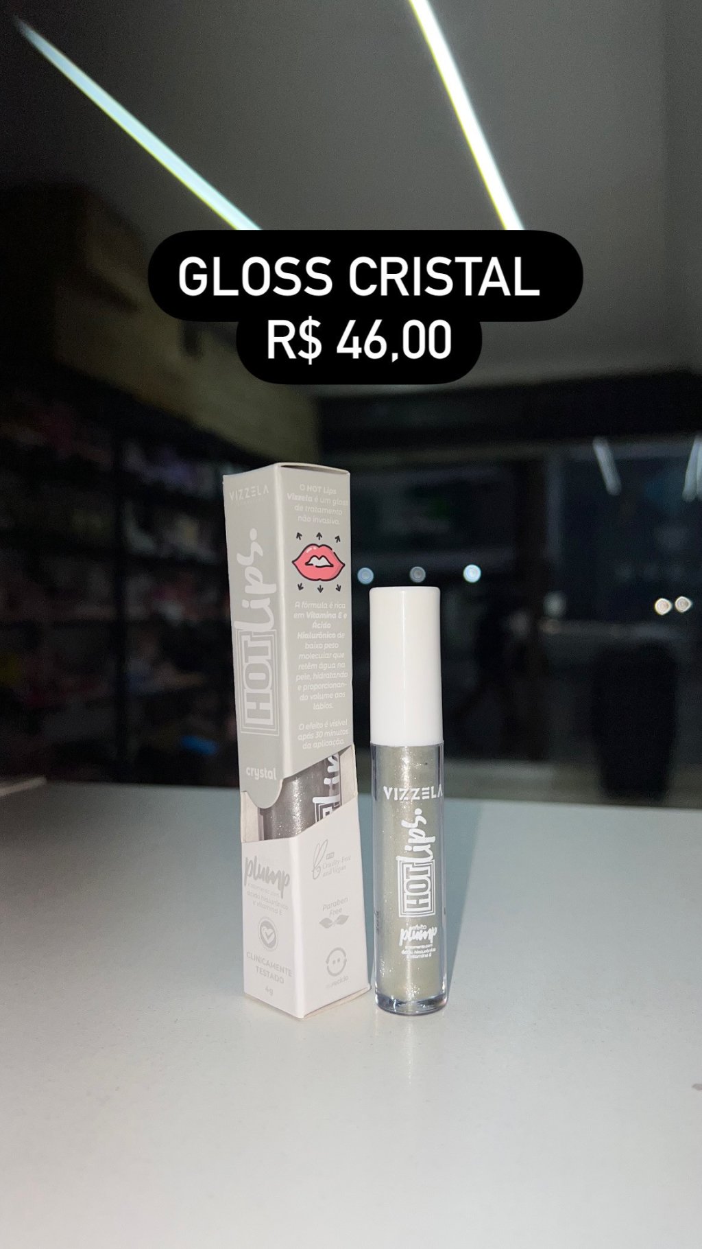 Gloss cristal Hot Lips - Vizzela