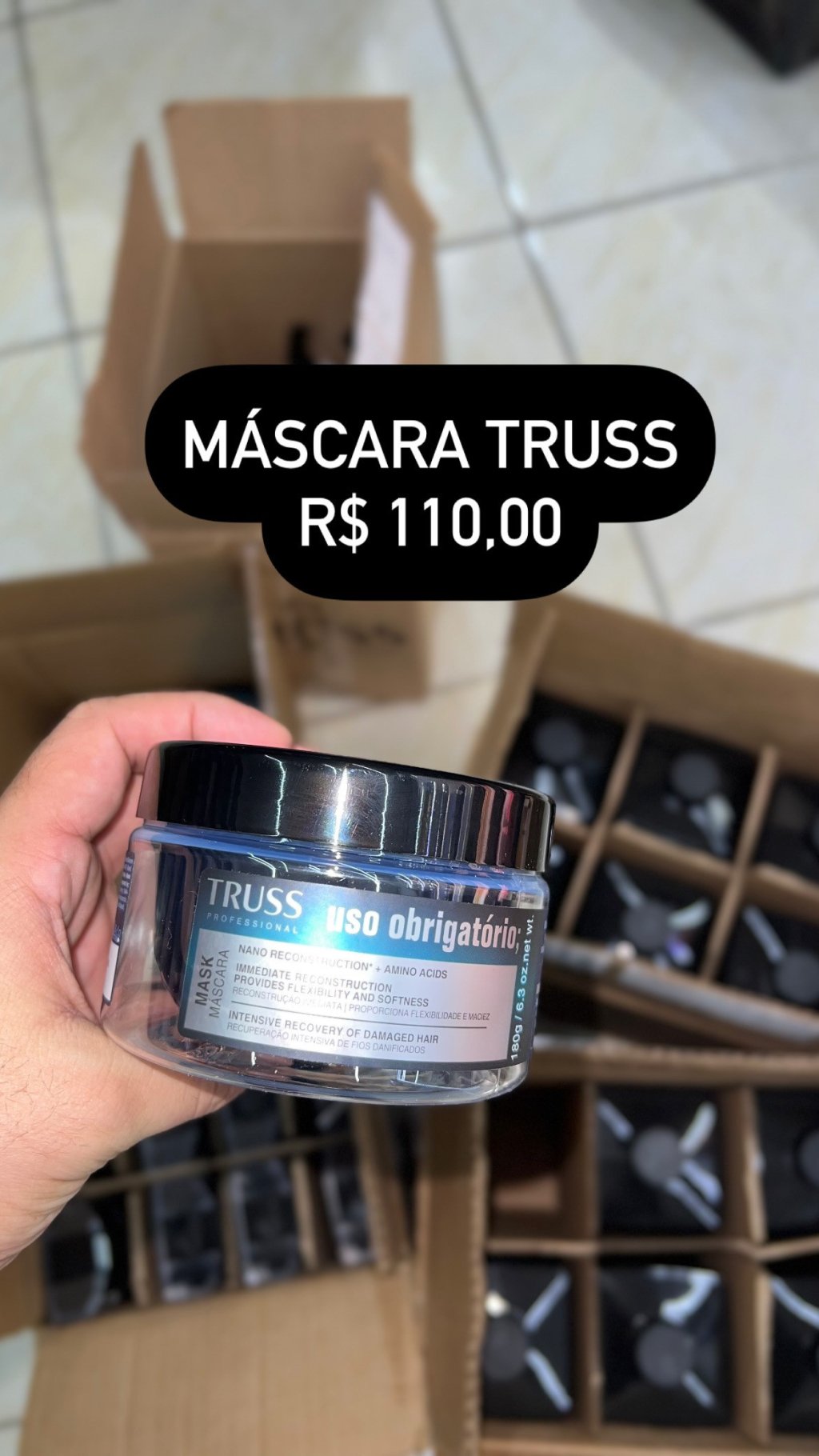 Máscara uso obrigatório- Truss