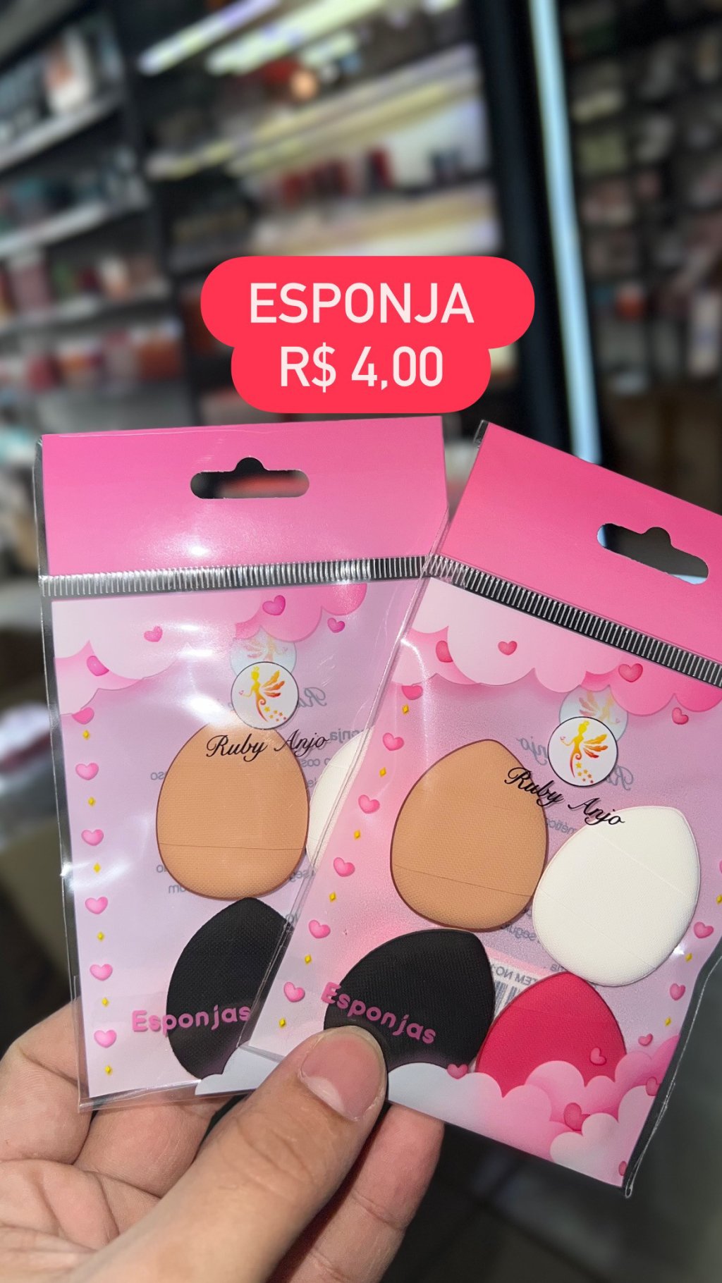 Kit 4 esponjas 