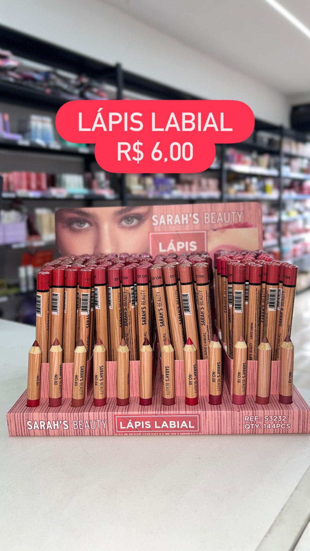Lápis labial Sarah beauty 