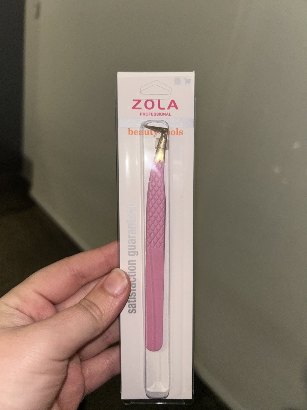 Pinça rosa de cilios