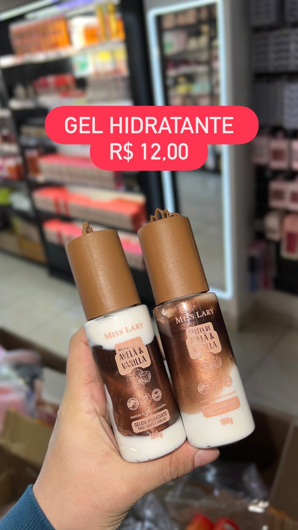 Geleia corporal Vanila e avelã 