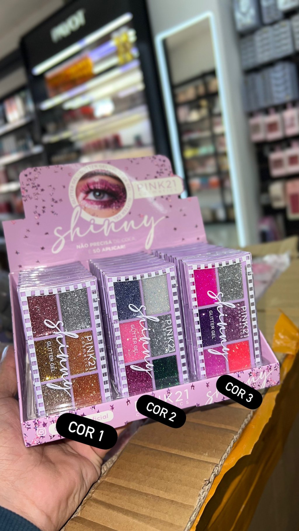 Sombra de glitter Pink 21