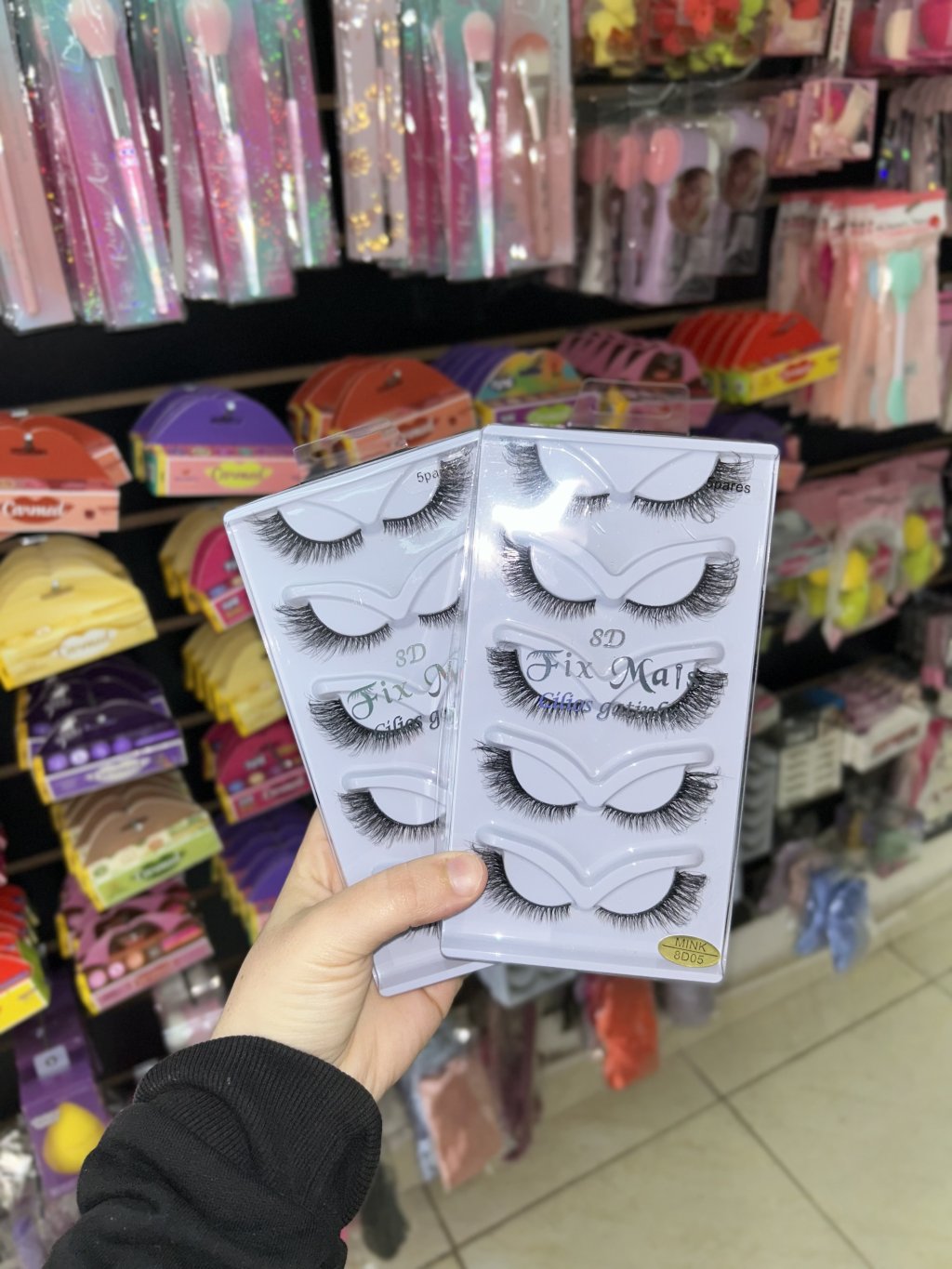 Cartela 5 pares de cílios Gatinho