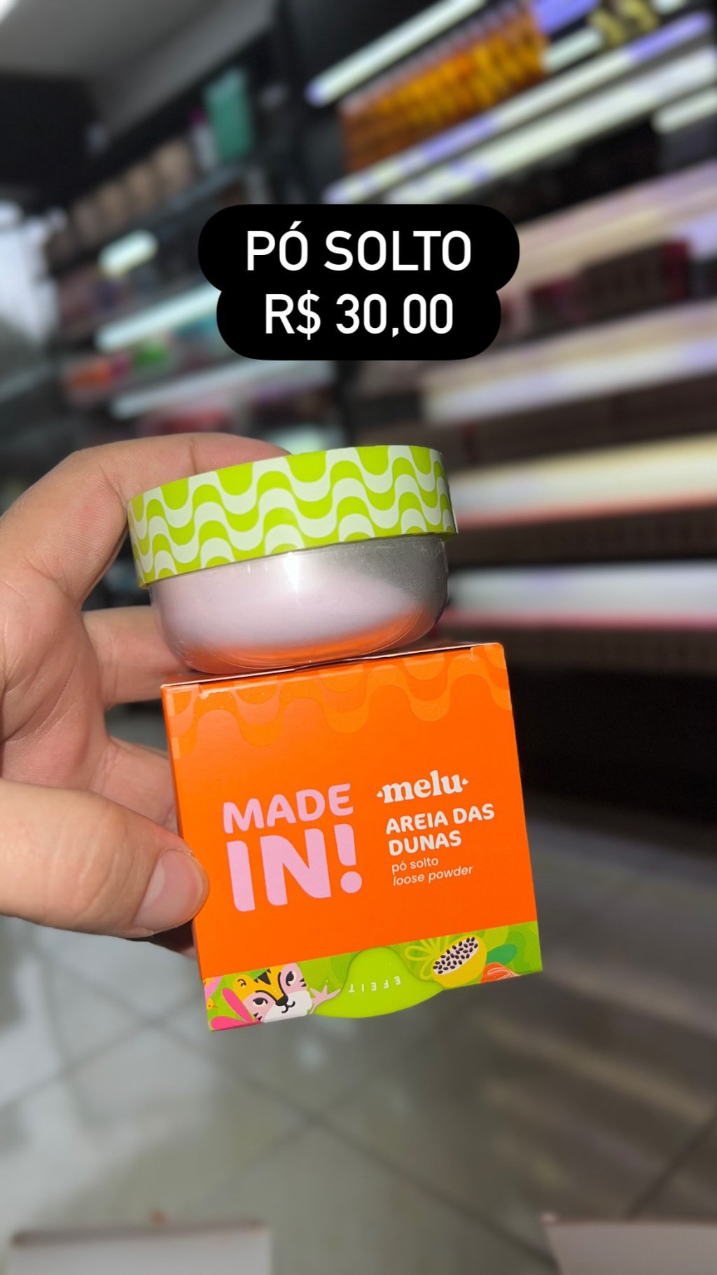 Pó solto magia das conchas Made In