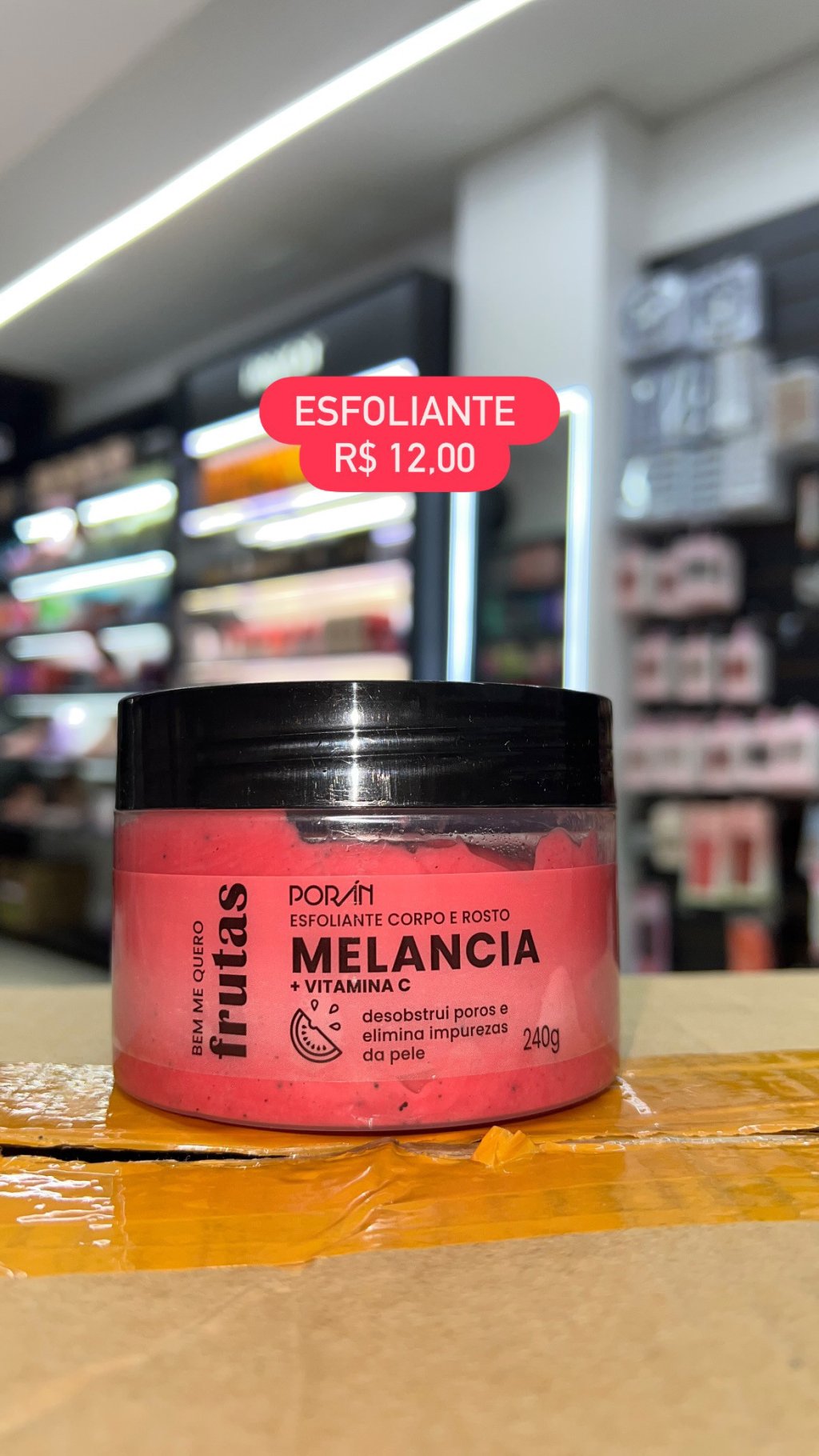 Esfoliante melancia Poran  