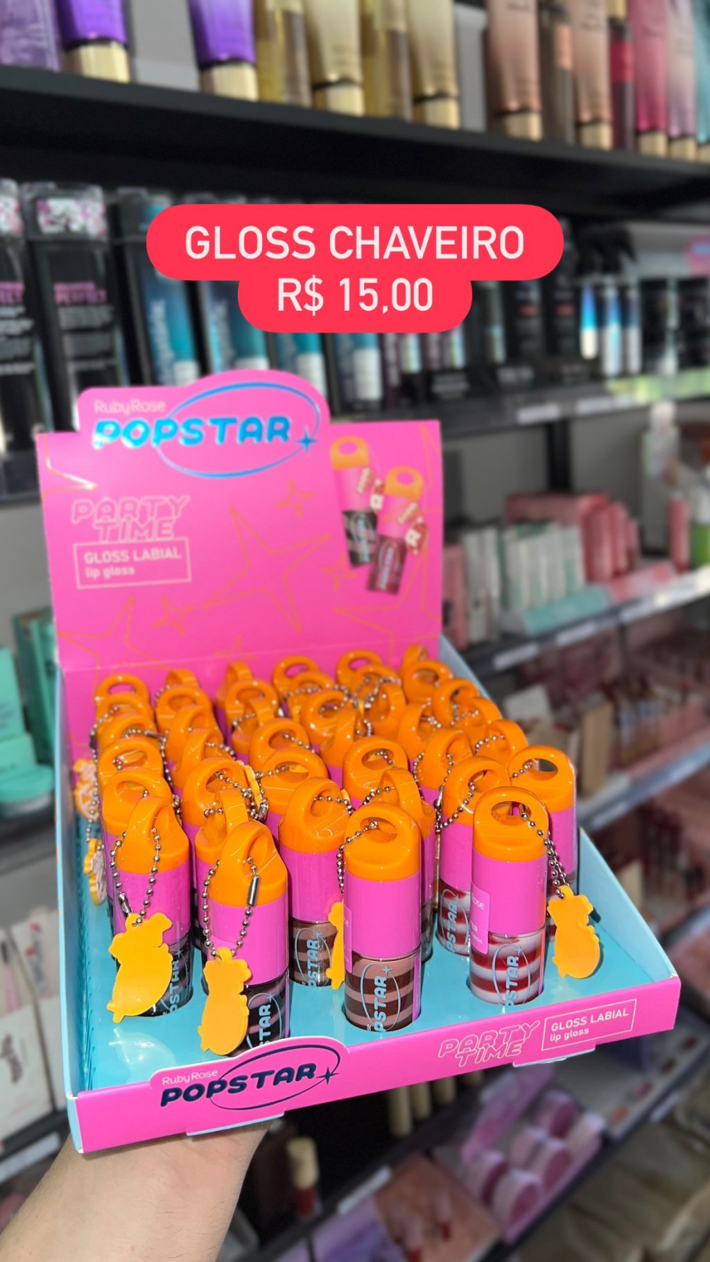 Gloss chaveiro Pop star - Ruby Rose