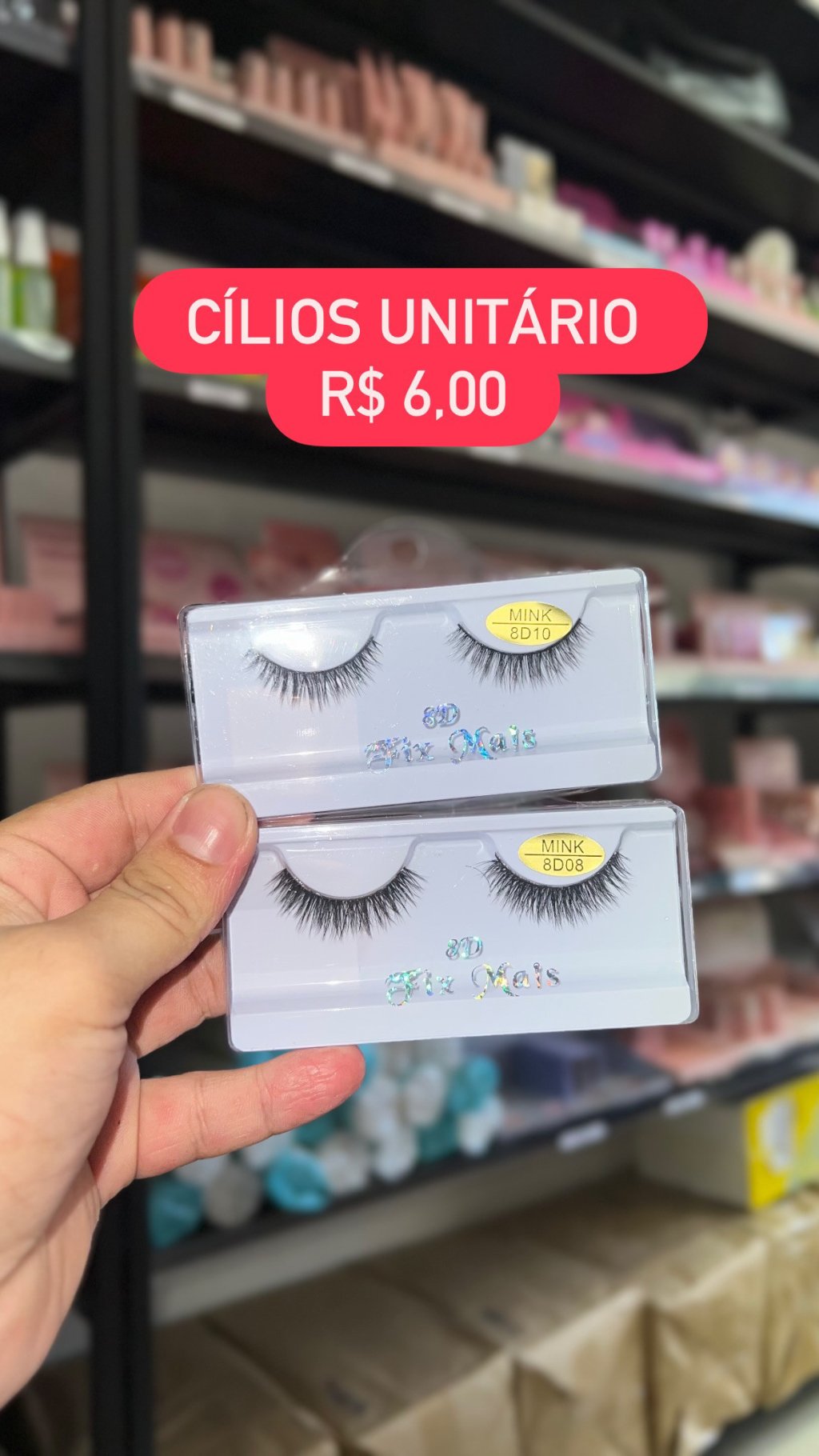 Cílios unitário 8D08