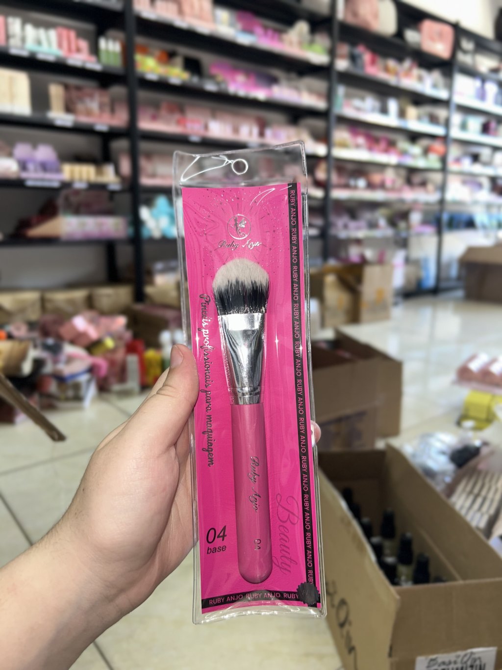 Pincel língua de gato 