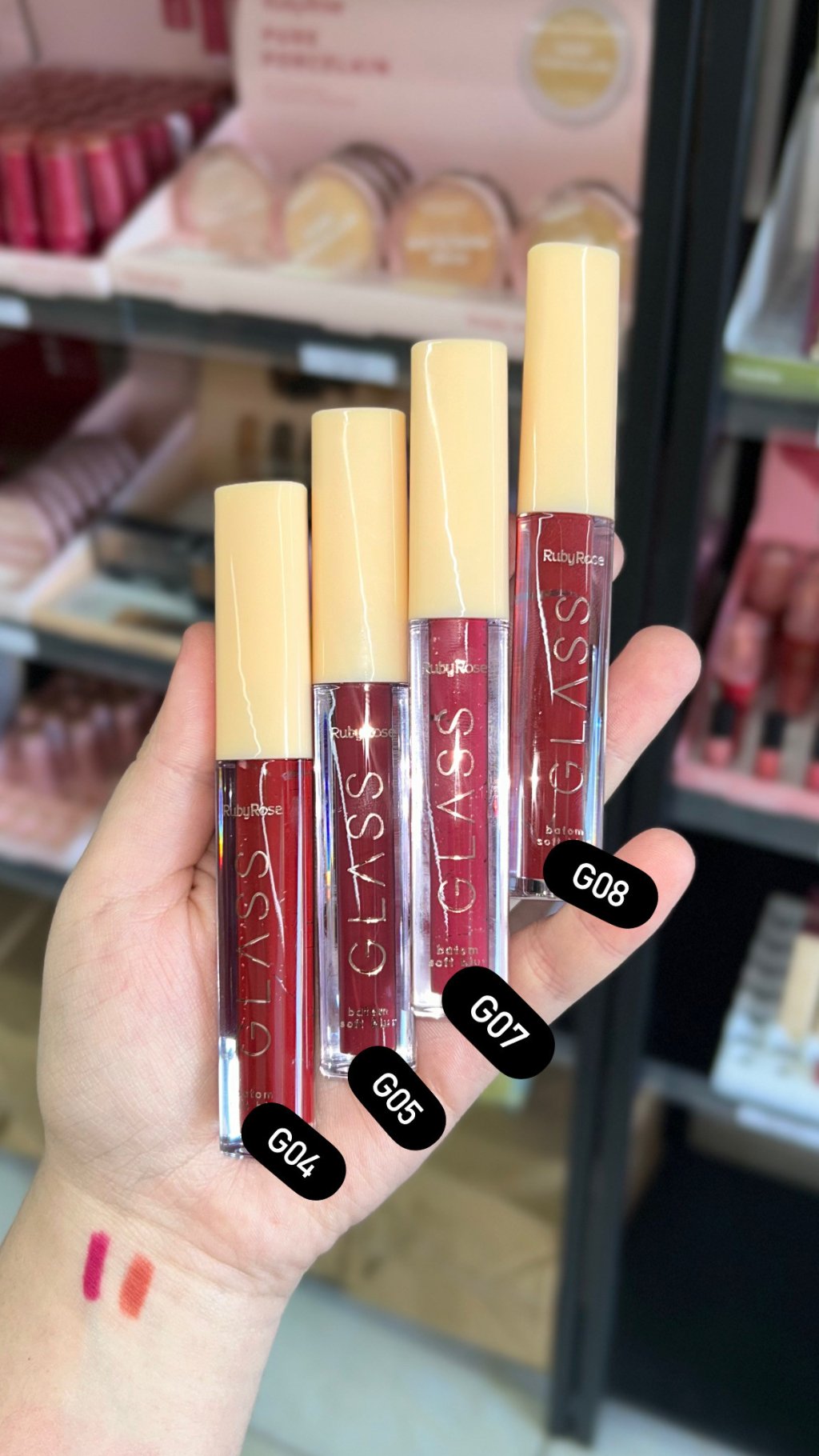 Batom líquido Matte Glass Ruby Rose