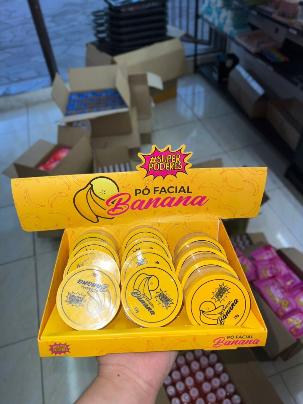 Pó banana Super poderes 