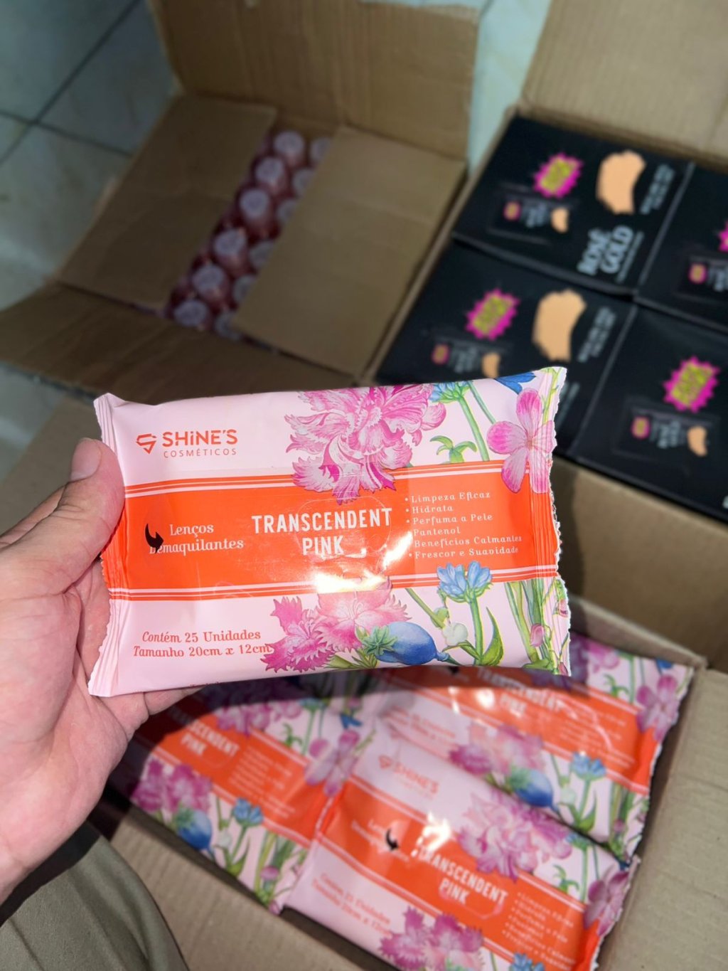 Lenço demaquilante Shines 