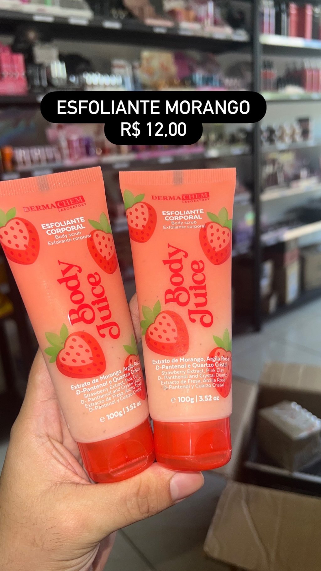 Esfoliante morango Dermachem 