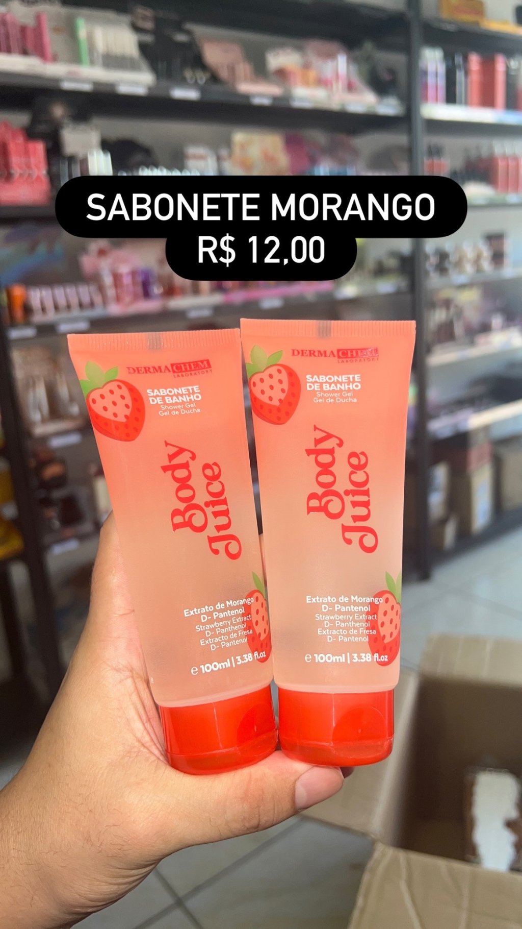 Sabonete coproral morango 