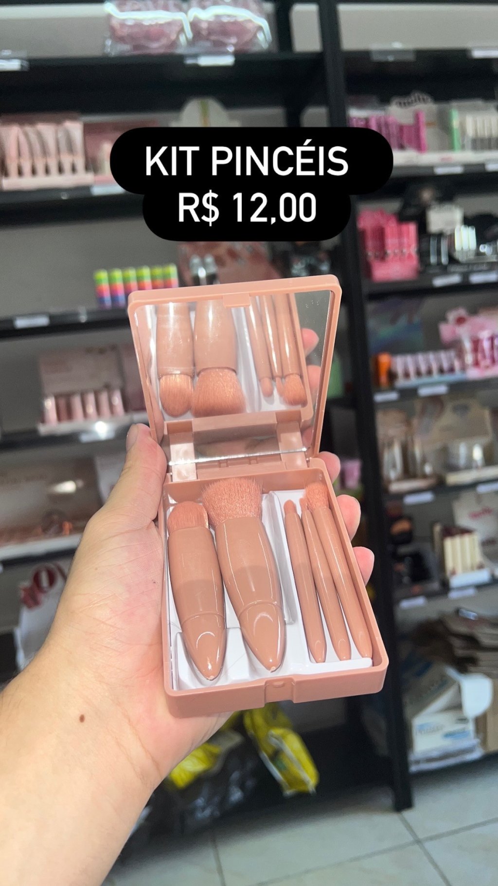 Kit pincéis com Espelho 