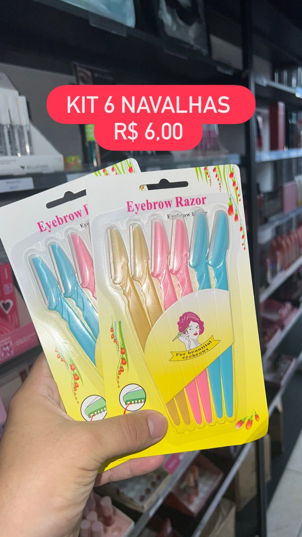 Kit com 6 navalhas 