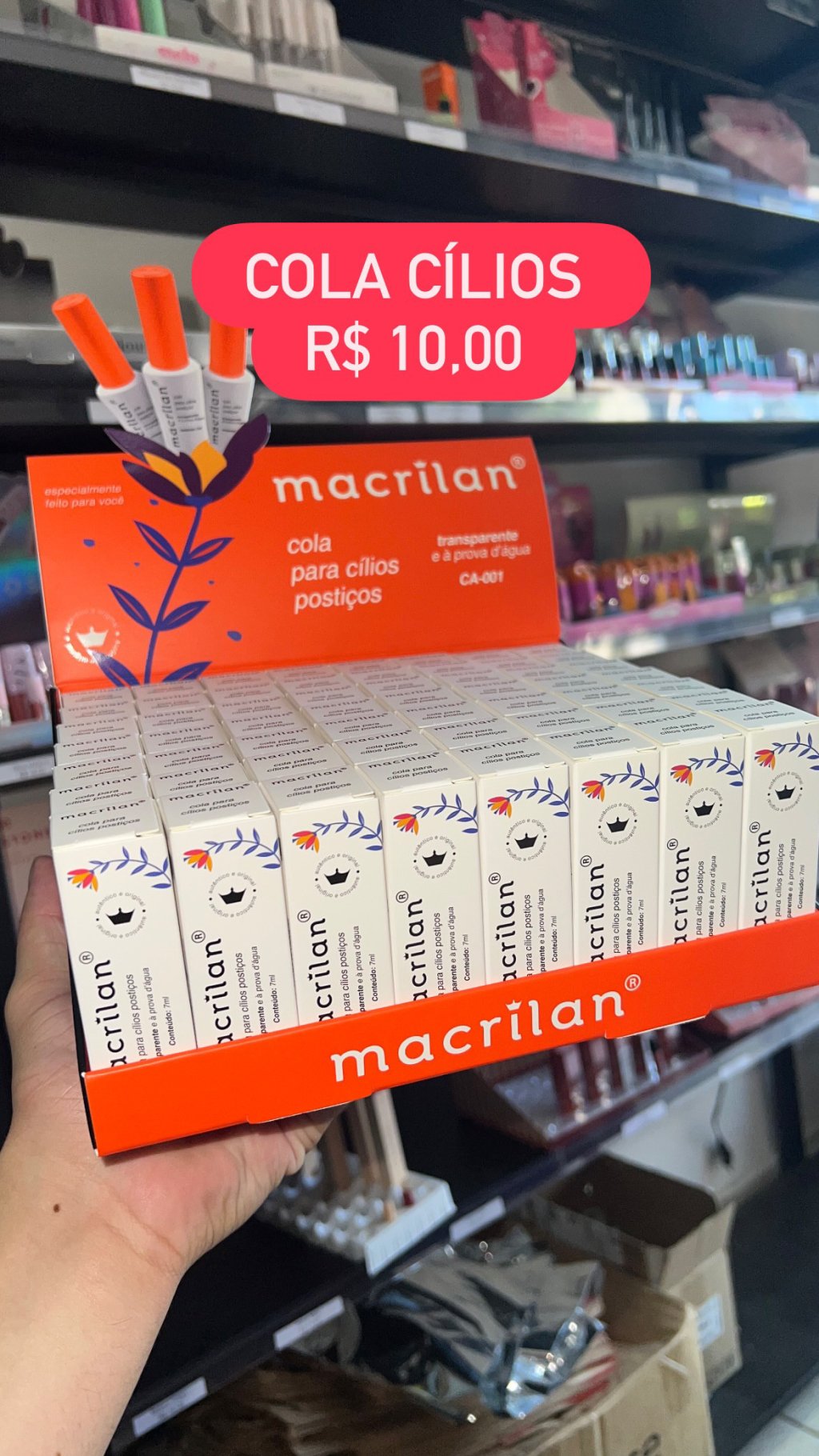 Cola de cílios macrilan 