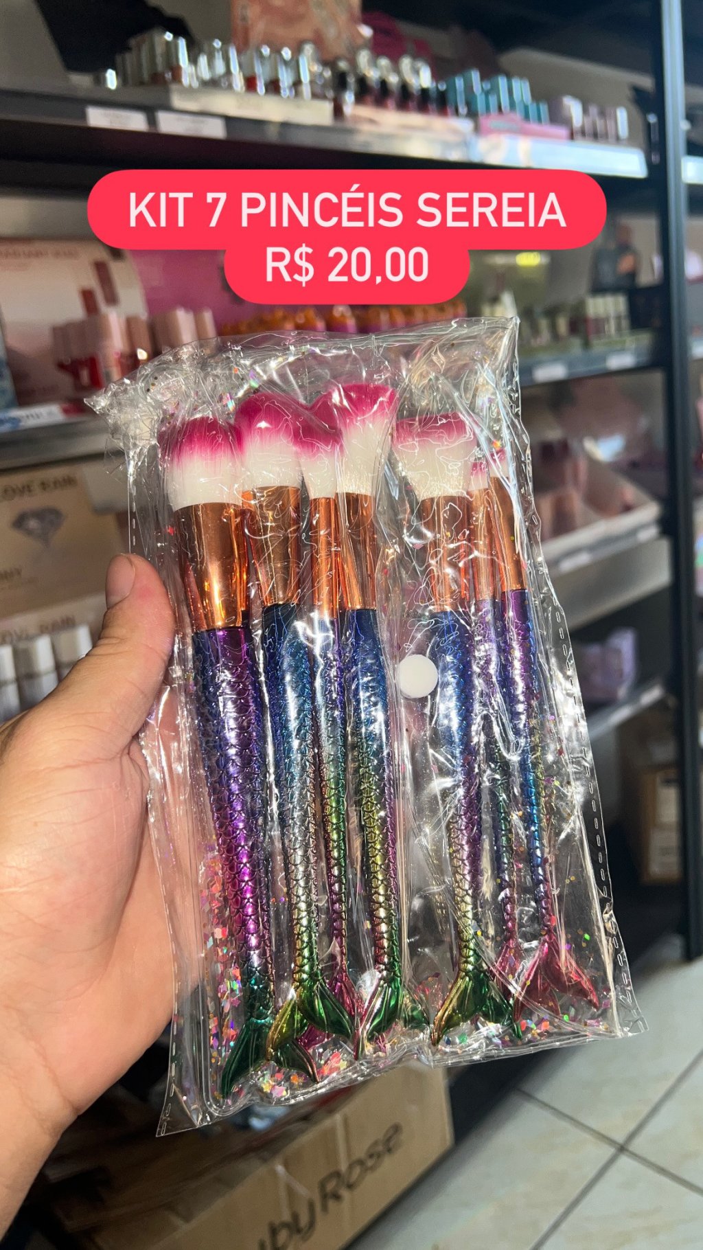 Kit de pincéis sereia 