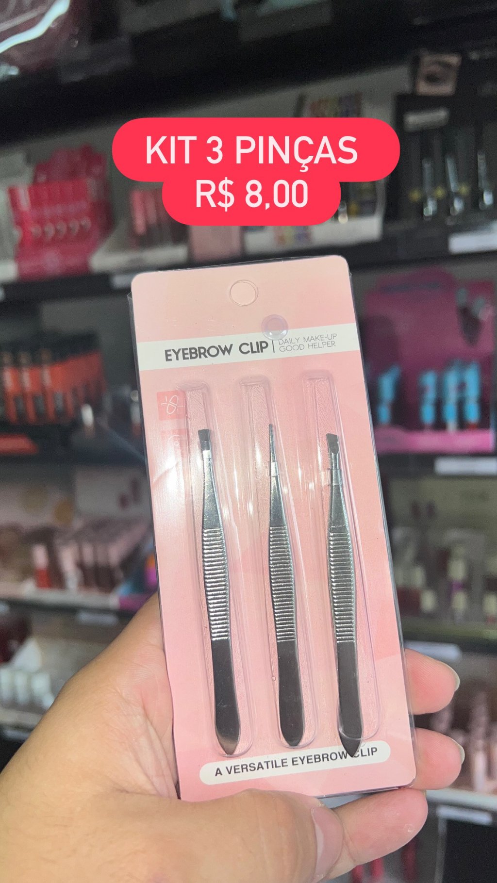 Kit 3 pinças 