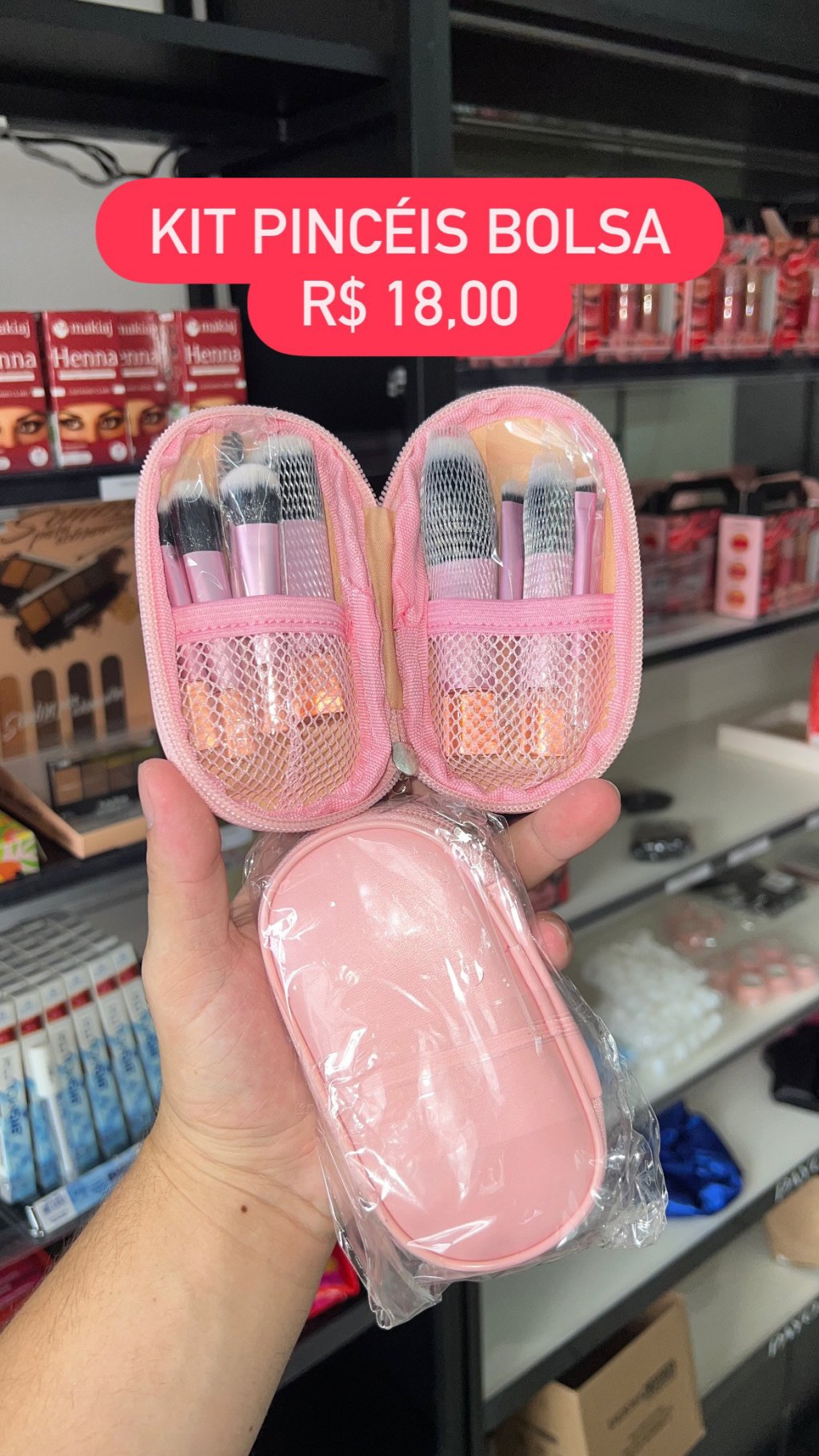 Kit de pincéis de bolsa 