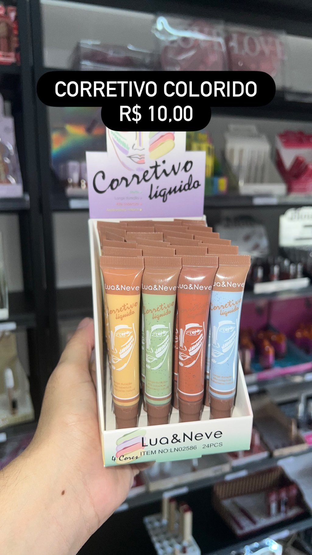 Corretivo colorido 