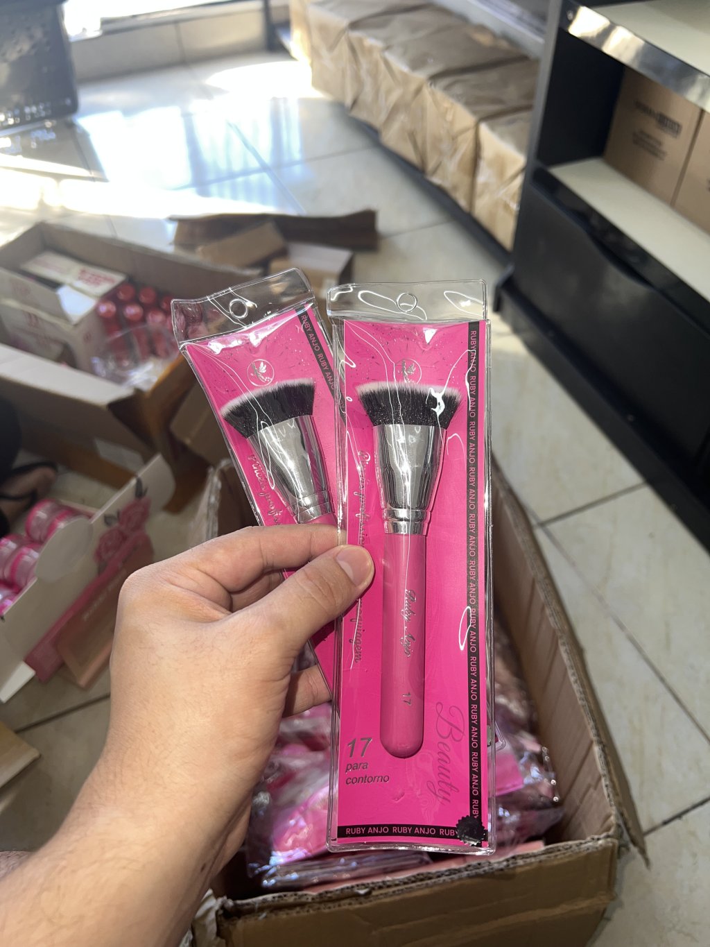 Pincel para contorno 