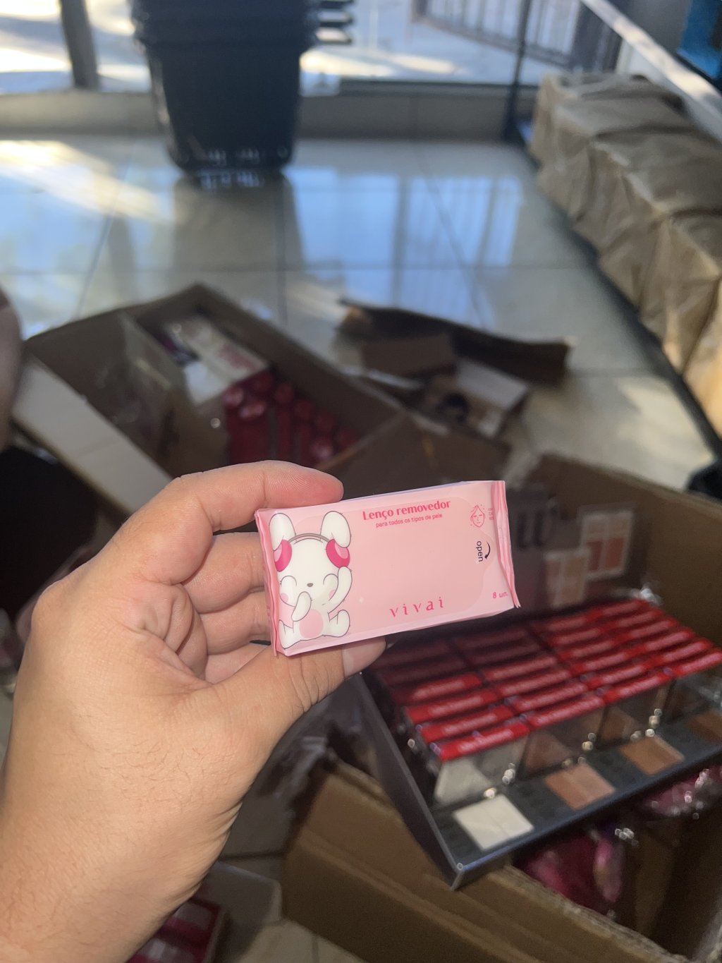 Mini lenço demaquilante 