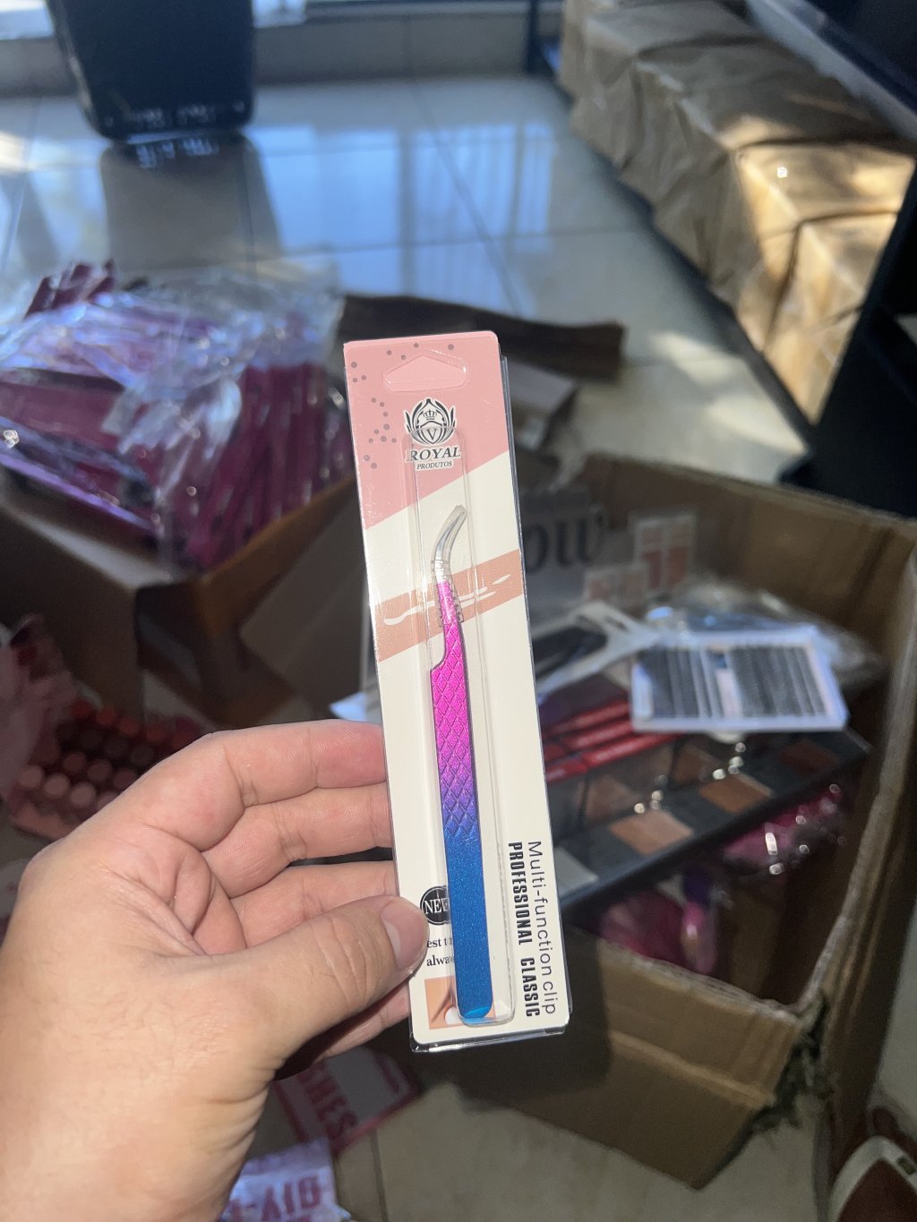 Pinça para extensão 