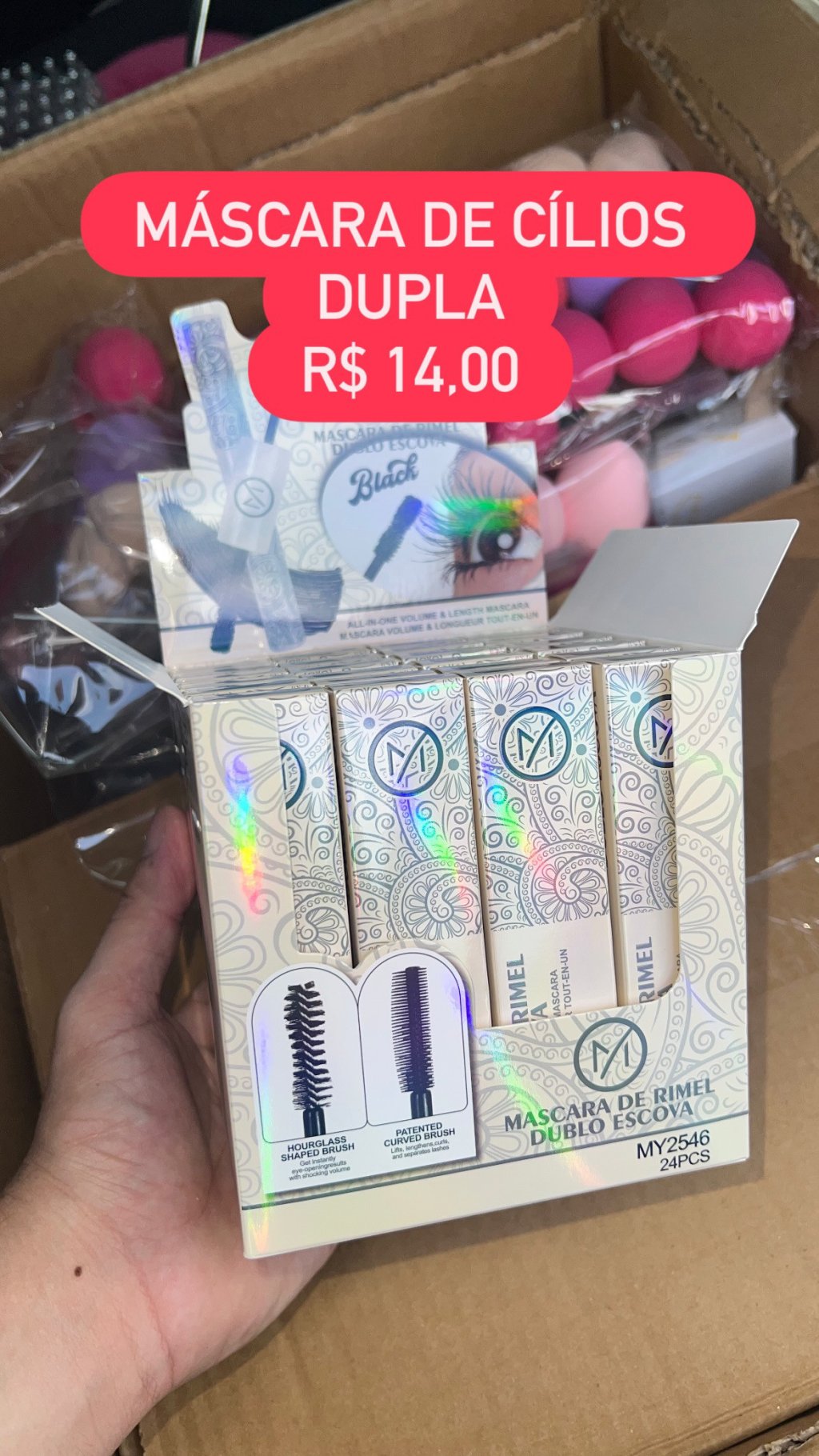 Máscara de cílios dupla 