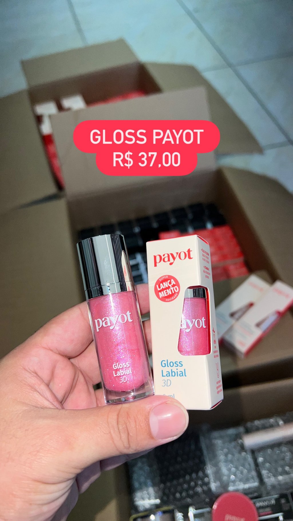 Gloss 3D Algodão Doce Payot