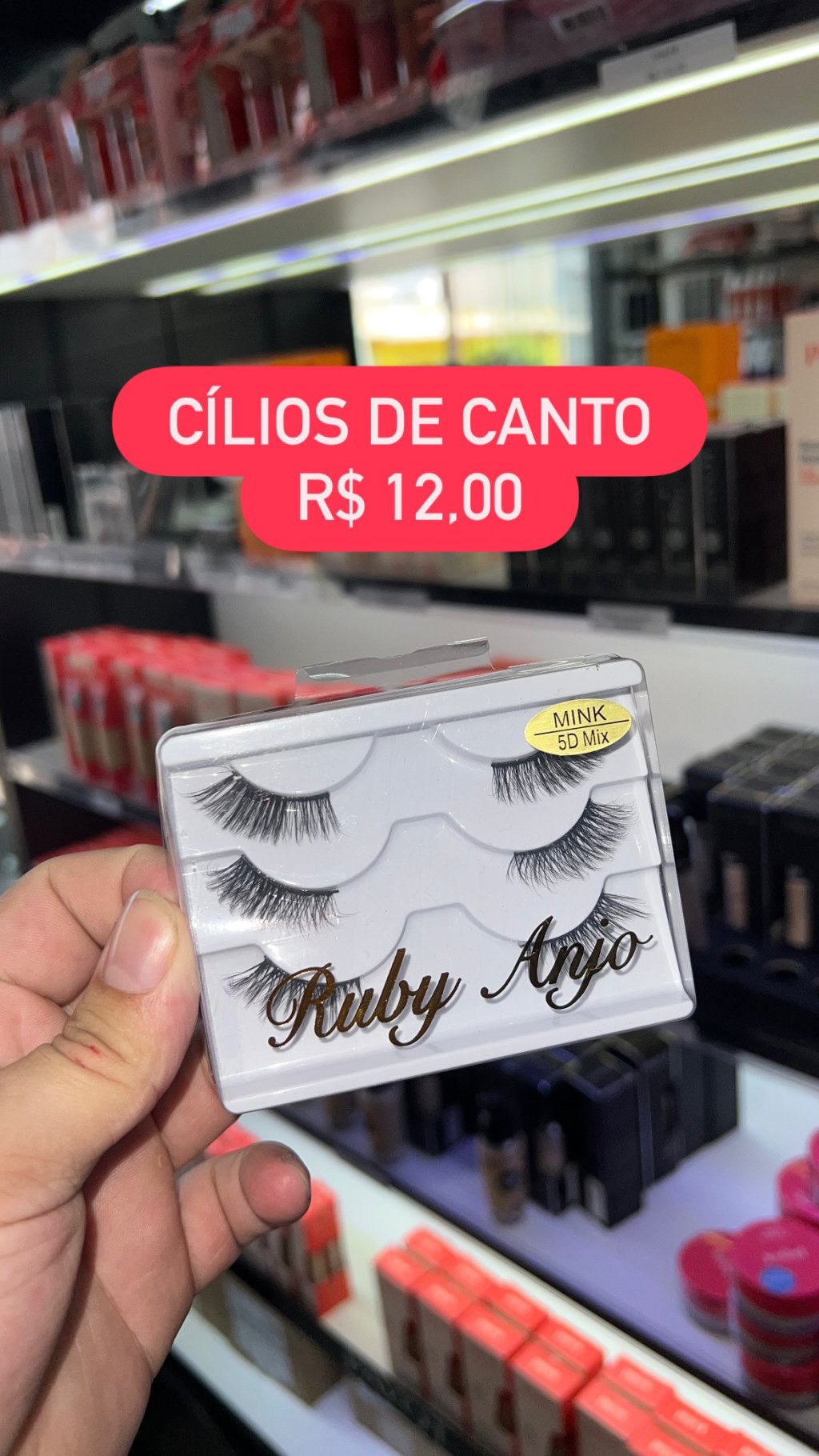 Cílios postiço de canto 