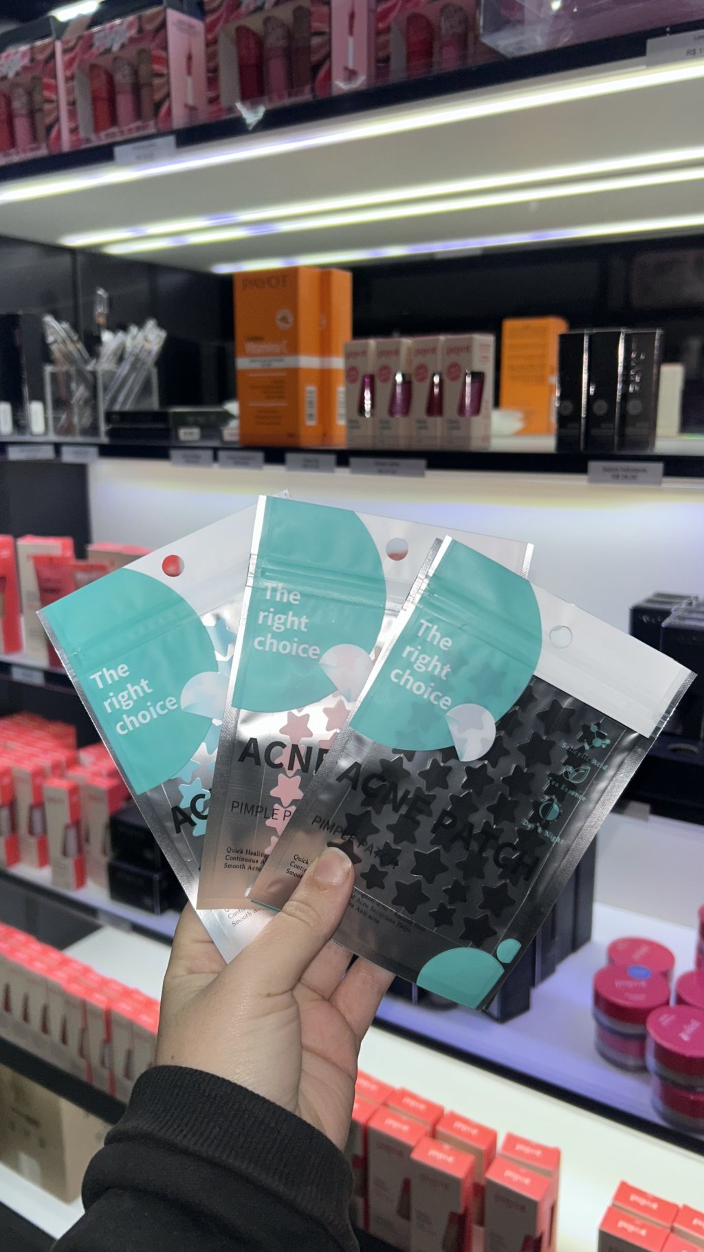 Box com 6 cartela adesivo de acne