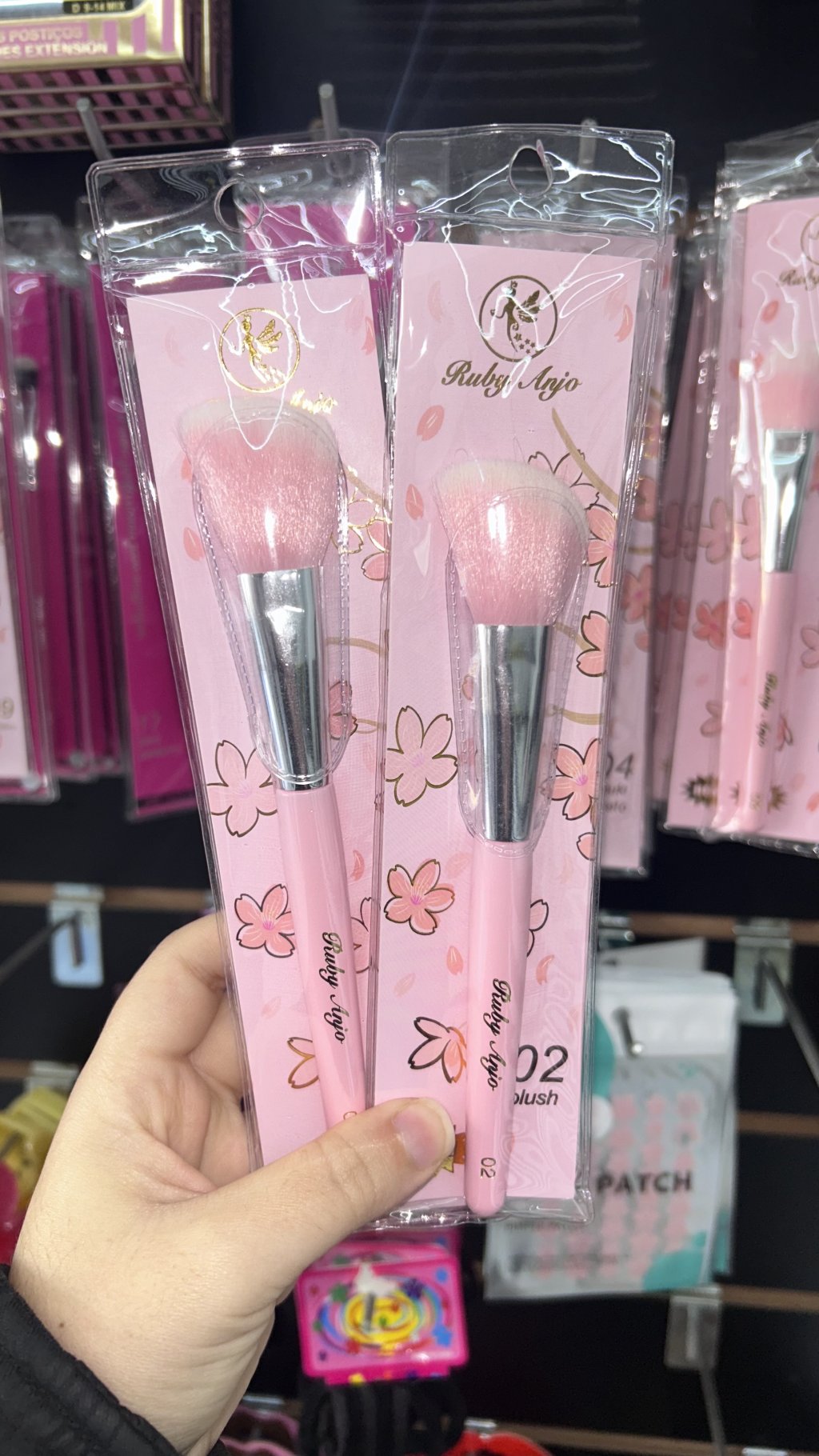Box com 6 pincel para blush 