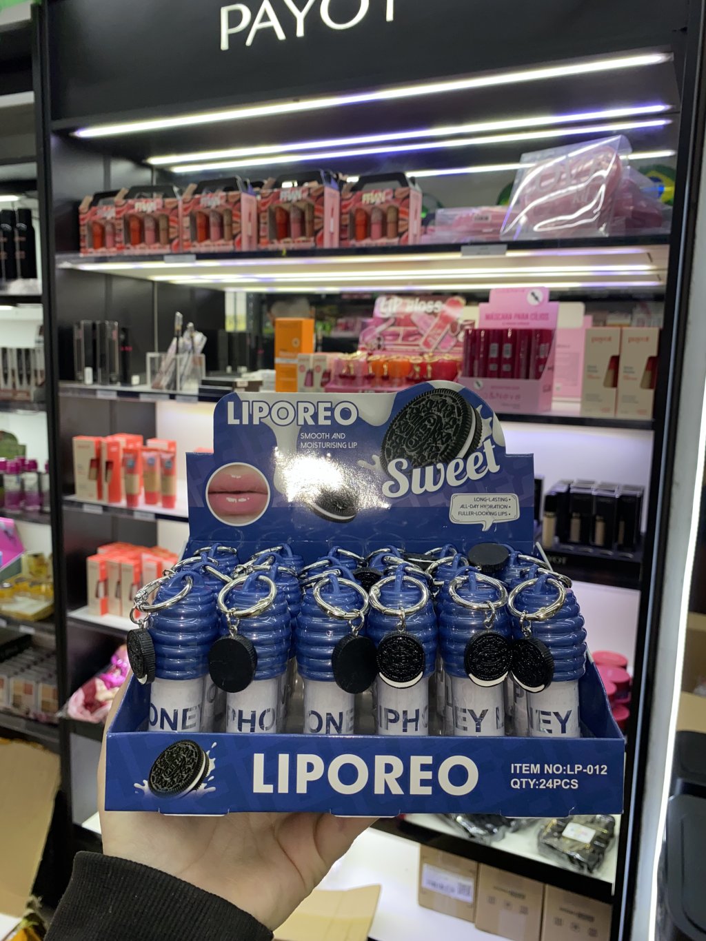 Gloss chaveiro oreo 