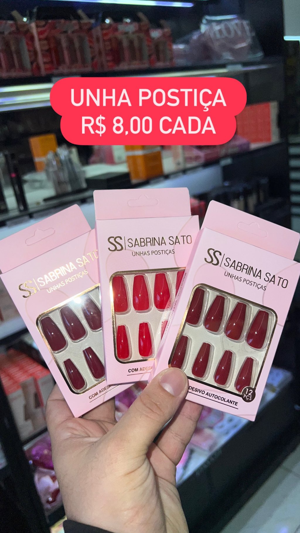 Unha postiça bailarina Sabrina sato 