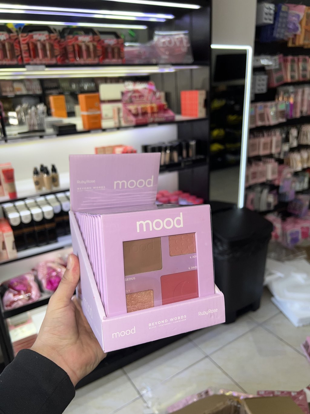 Paleta Blush, contorno e iluminador Mood - Ruby Rose
