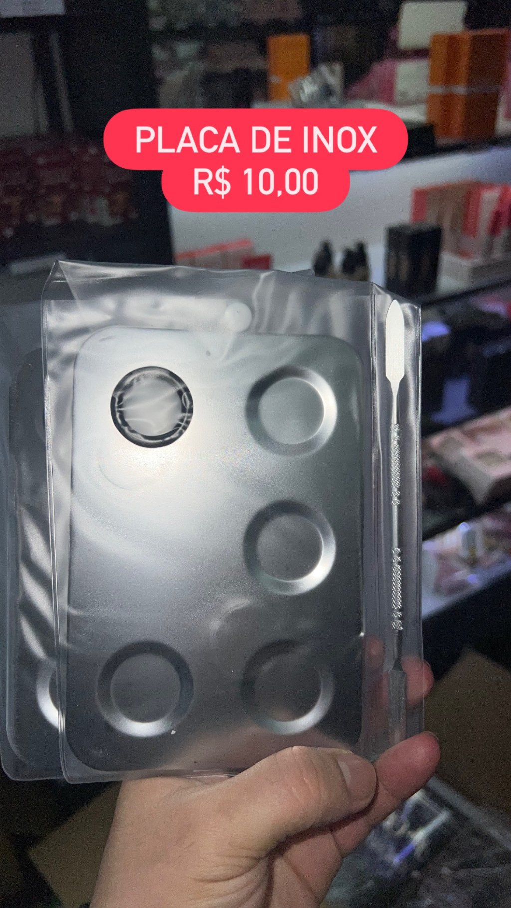 Placa inox 