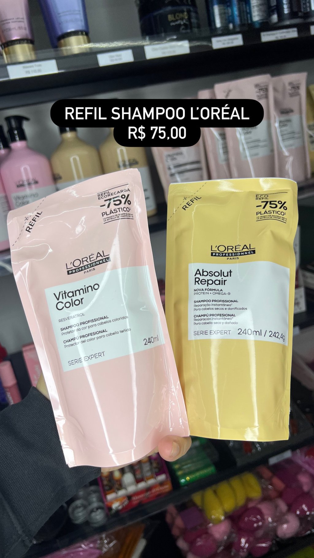 Shampoo refil 240ml Loreal 