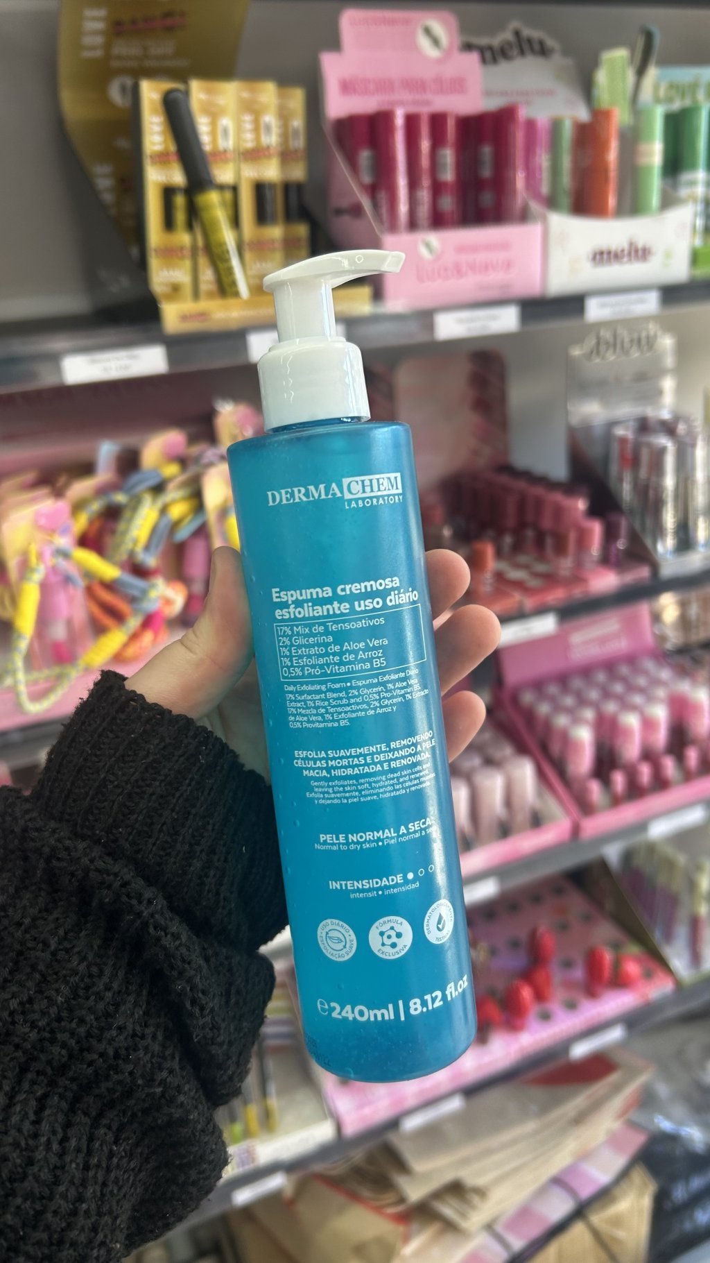 Espuma cremosa esfoliante Dermachem 