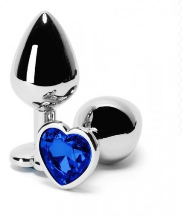 PLUG CORAÇÃO (AZUL ESCURO) - M