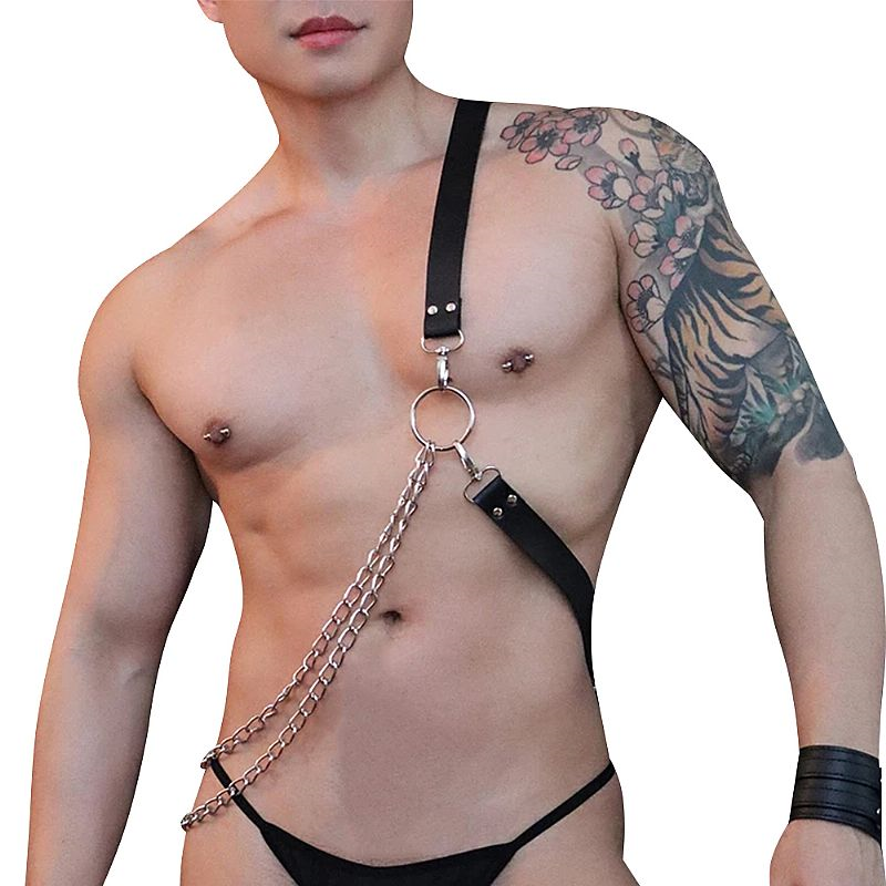 HARNESS MASCULINO COM CORRENTES